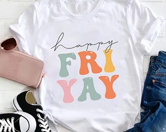 Camiseta de feliz viernes, camiseta de viernes, camiseta de viernes para maestros, camiseta de vida de maestro, camiseta de jardín de infantes, camiseta de maestro, regalo para maestro