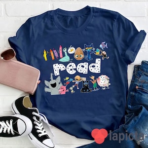 Read Children's Books Teacher T-Shirt, Teacher Life Shirt, Kindergarten Shirt, Teacher Shirt, Gift For Teacher image 2