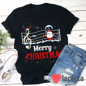 La La La Merry Christmas Teacher T-Shirt, Christmas Song Shirt, Christmas Shirt, Christmas Music Shirt, Teacher Shirt, Gift For Teacher