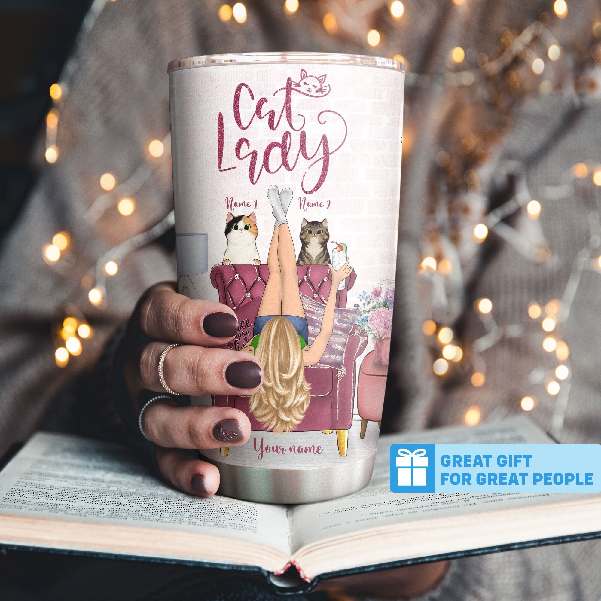Cat Lady Tumbler Cup Etsy