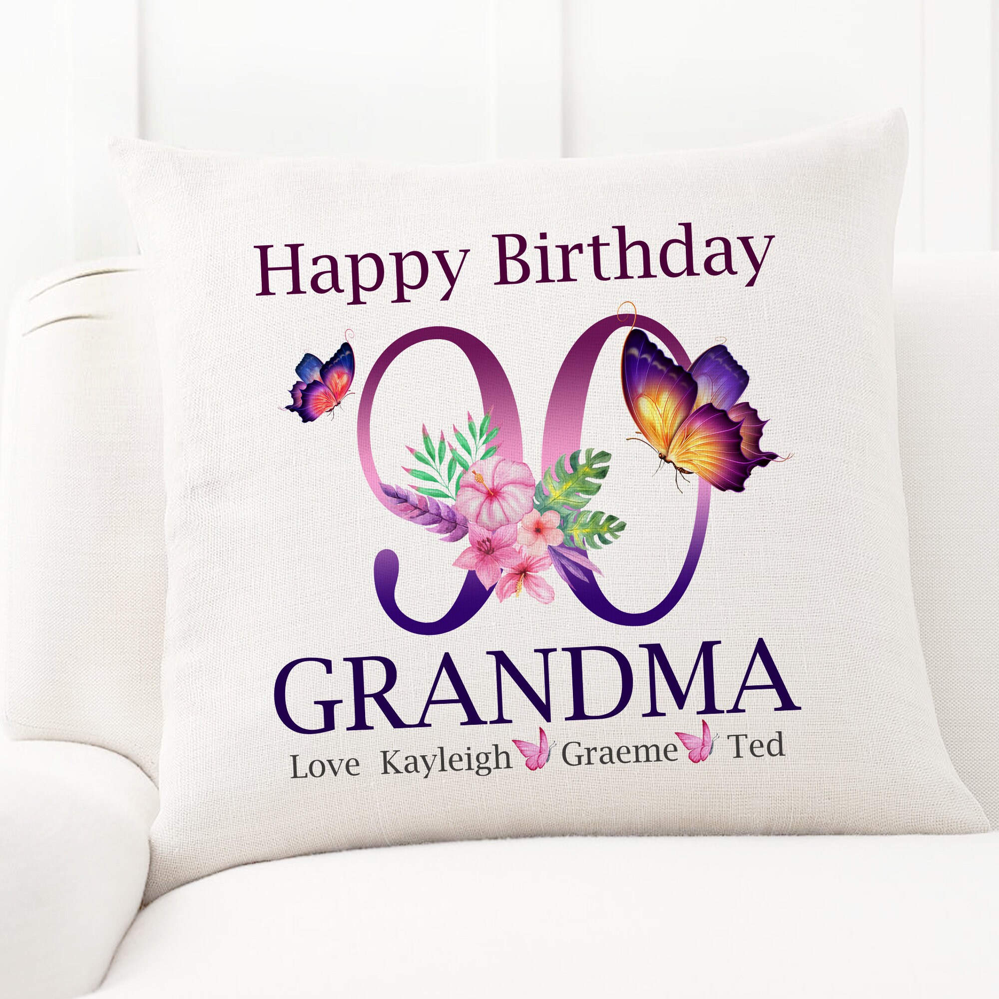 Love Pillow For Grandma 100th Happy Birthday Grandma 100th Etsy