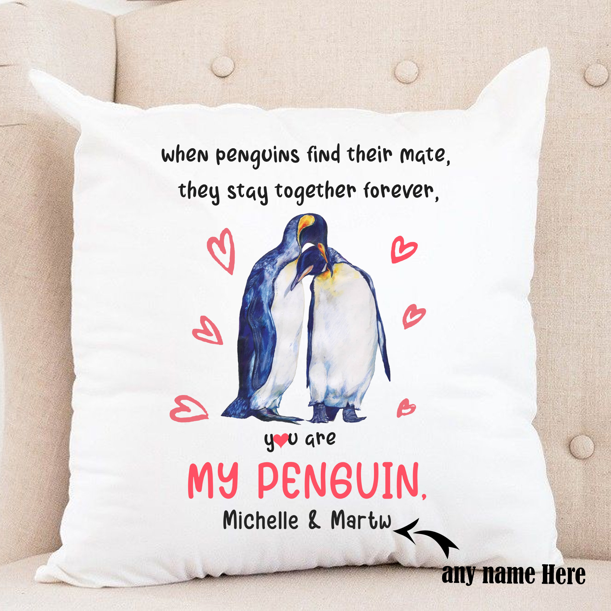 Where penguins find their mate they stay together forever Etsy