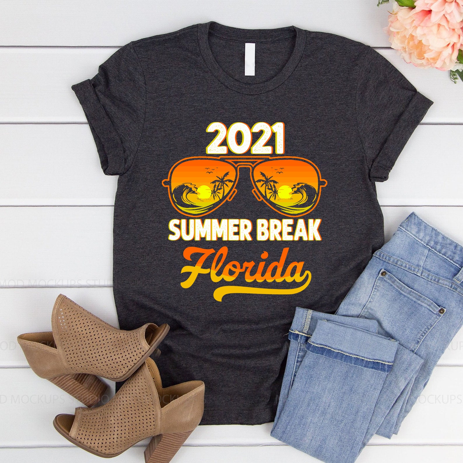 Summer Break Florida 2021 Vintage Family ShirtSunglasses Etsy