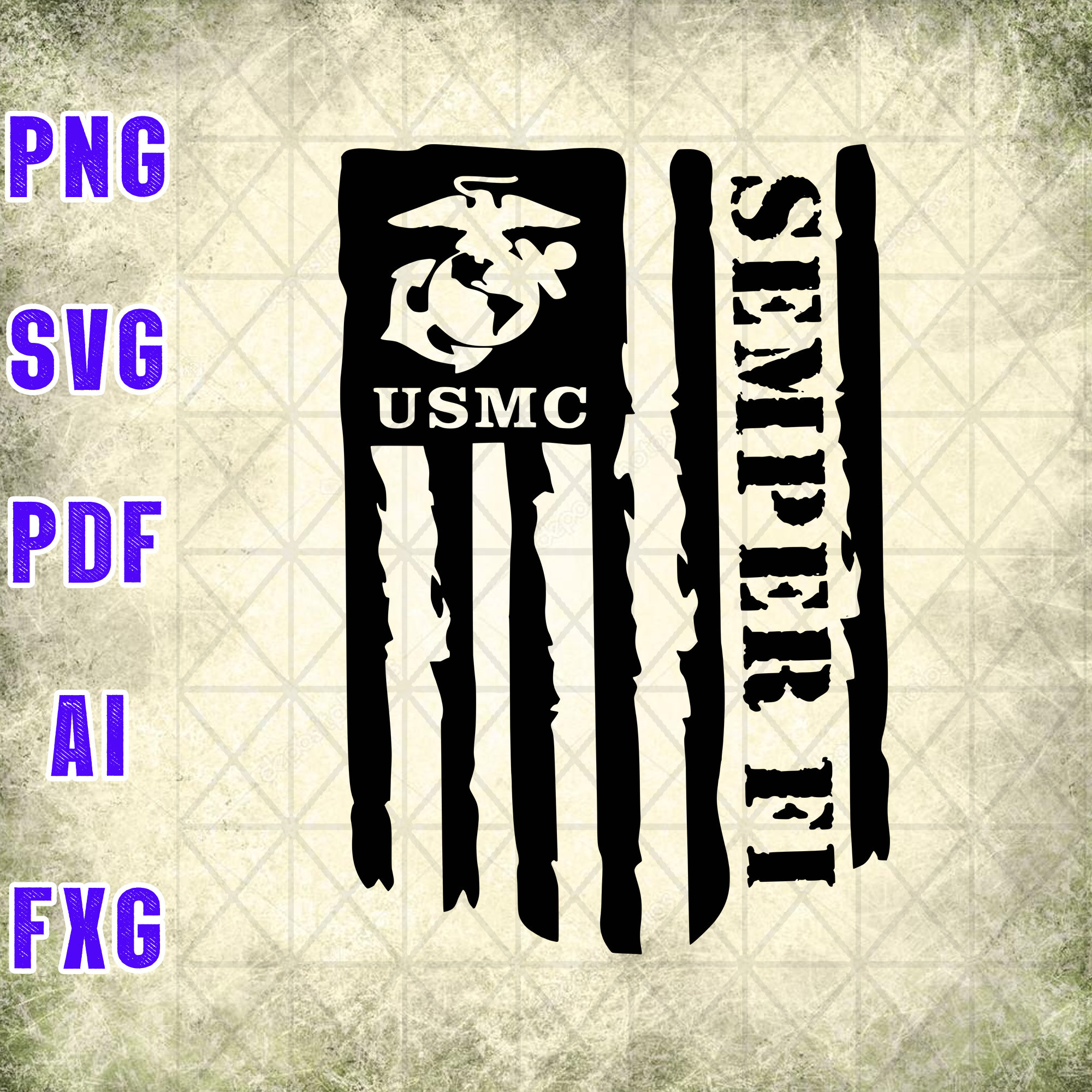 U.S Marine Corp Veteran Flag svg U.S Marines SVG U.S Marine | Etsy