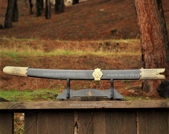 Vaina de espada de cuero bordada a mano - Estilo Ertugrul