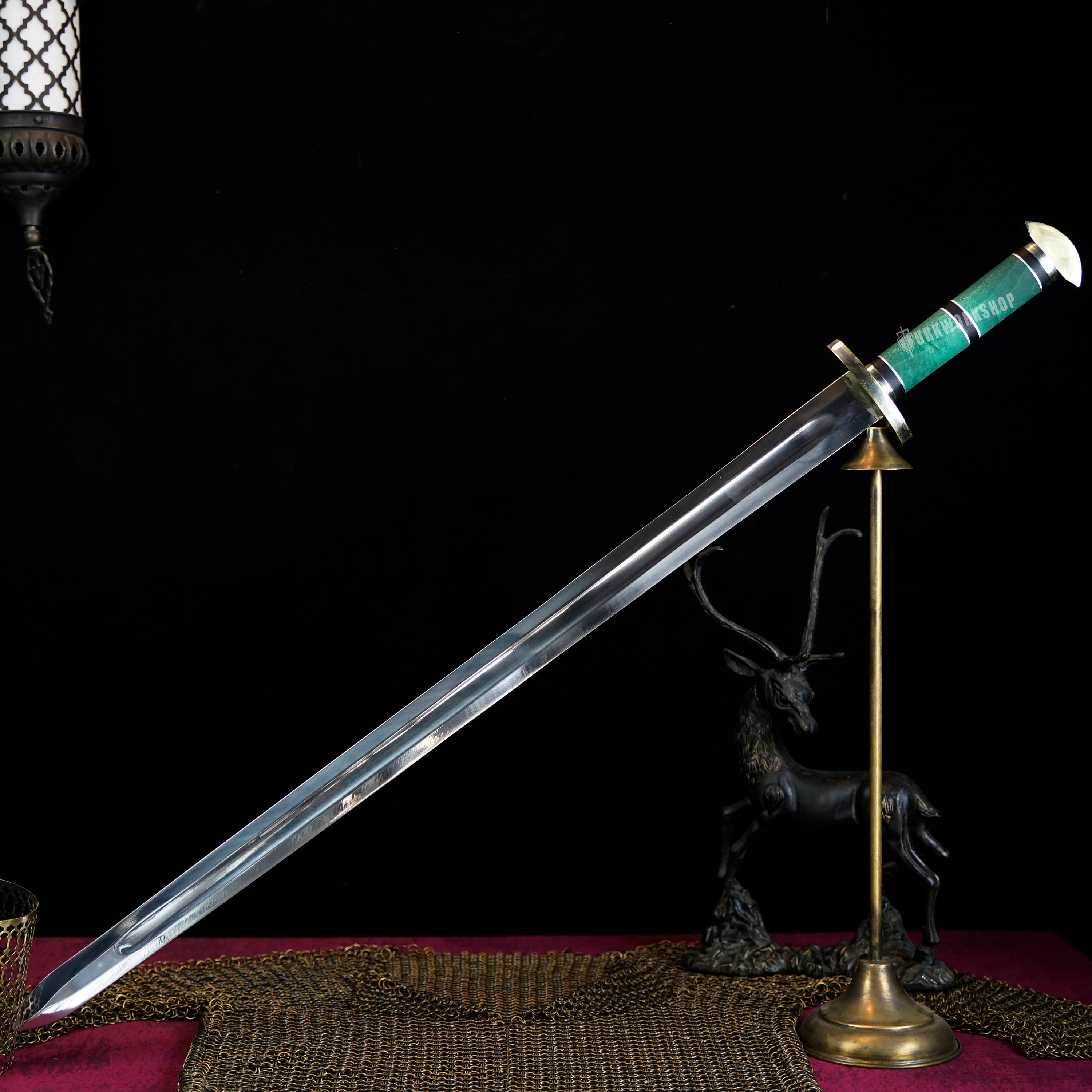 Espada vikinga de 40, espada larga lista para la batalla de