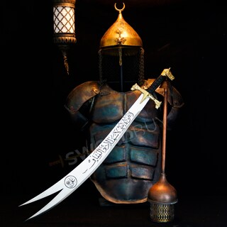 Portachiavi Spada Zulfiqar Dreamtimes In Acciaio Inox - Simbolo Islamico Per Uomo E Donna, Gioiello Musulmano Dell'Imam Ali