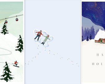 Combinatiedeal holidaycards