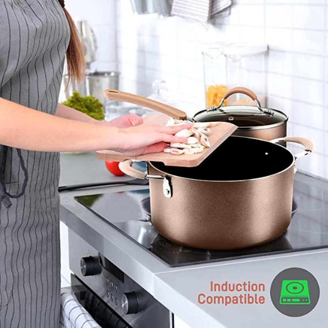 14Piece Nonstick Cookware PTFEPFOAPFOSFree Heat Resistant Etsy