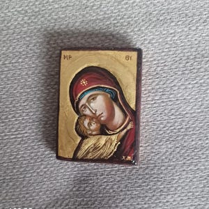 Icon of Virgin Mary with Child Jesus Christ,2 Small Icon