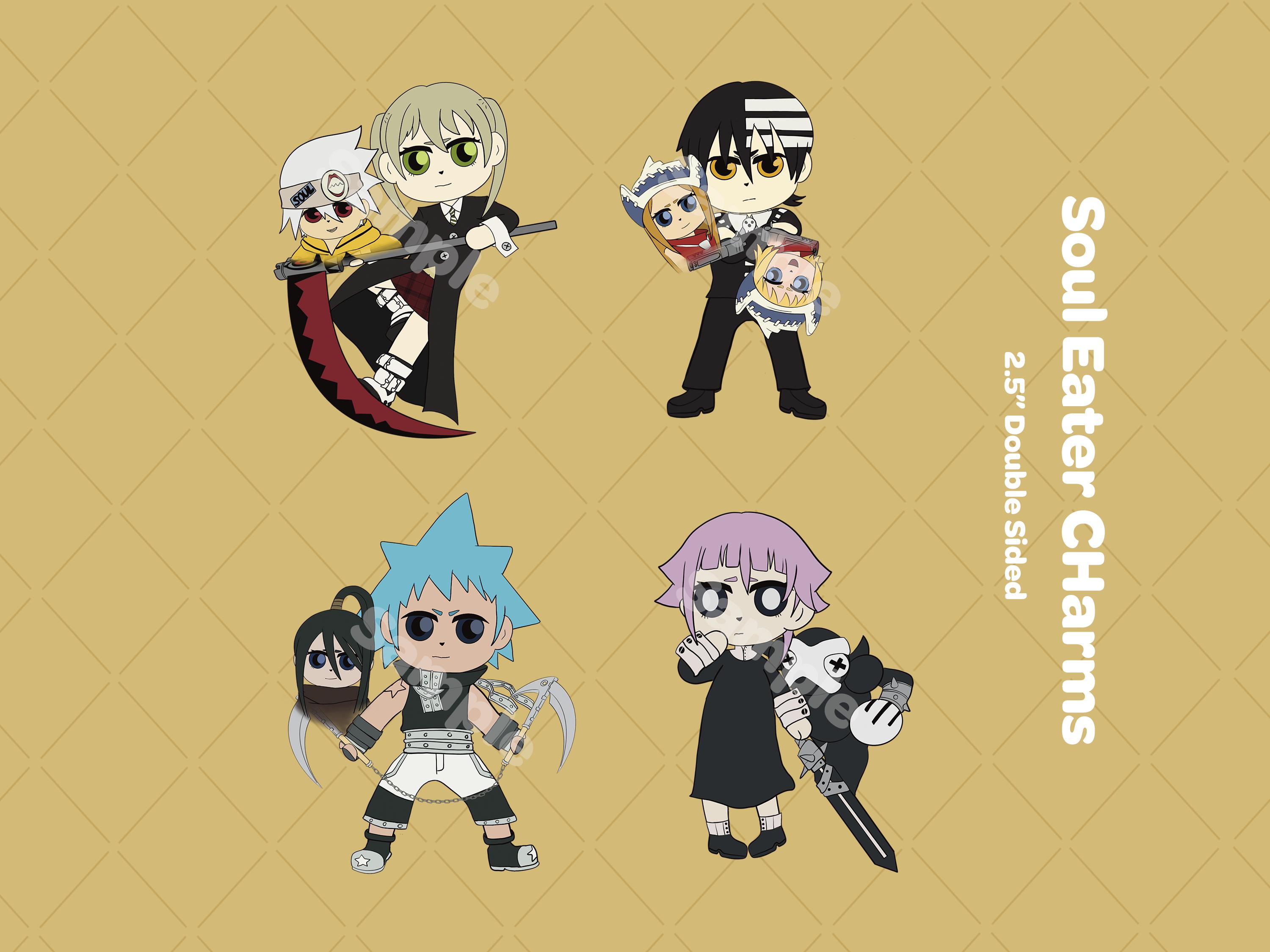 Soul Eater charms, image size:3000x2250