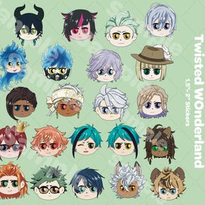 Twisted Wonderland Stickers