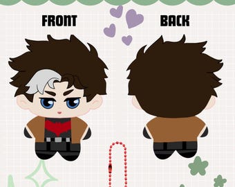 10cm Red Batboy Plushie Keychain