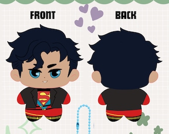 Chaveiro de pelúcia Kon Superboy de 10 cm