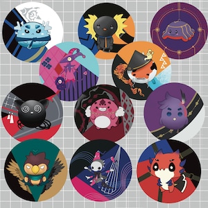 Holostars EN Mascot Buttons