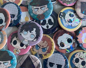Horror Buttons | Holographic