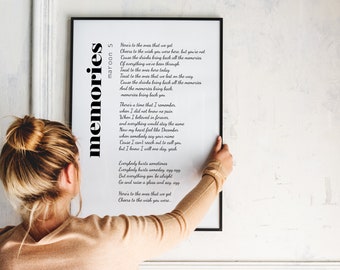 Maroon 5 Lyrics Etsy