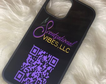 Funda de teléfono con código QR, Funda de teléfono