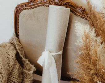 Gray Linen Flat Lay Backdrop: Double Sided Fabric Styling Mat