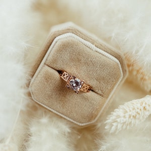 Proposal Ring Box in Velvet for Engagement Ring
