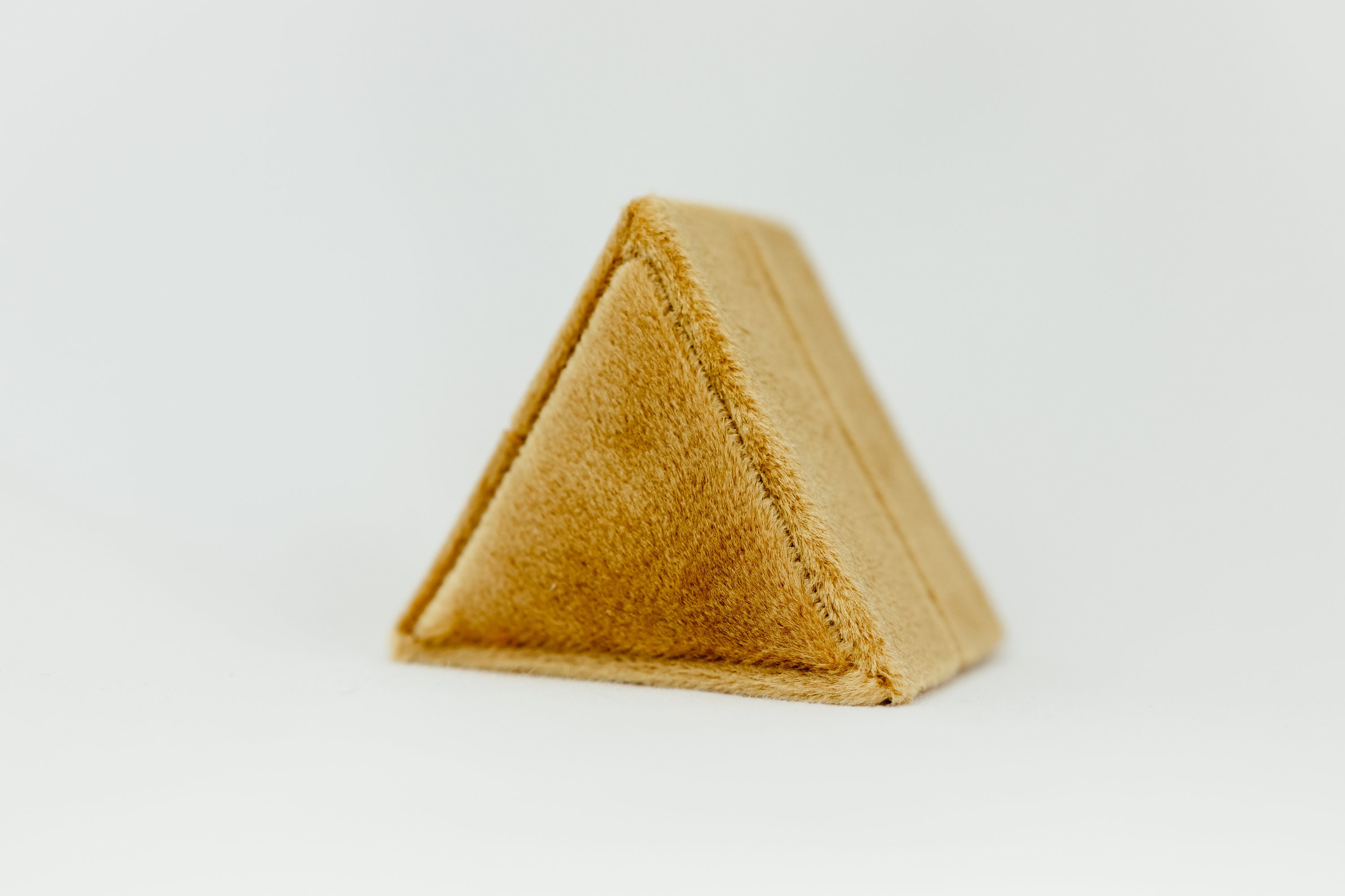 1 Pieza Caja De Anillo De Terciopelo, Caja De Anillo De Boda Pentagonal