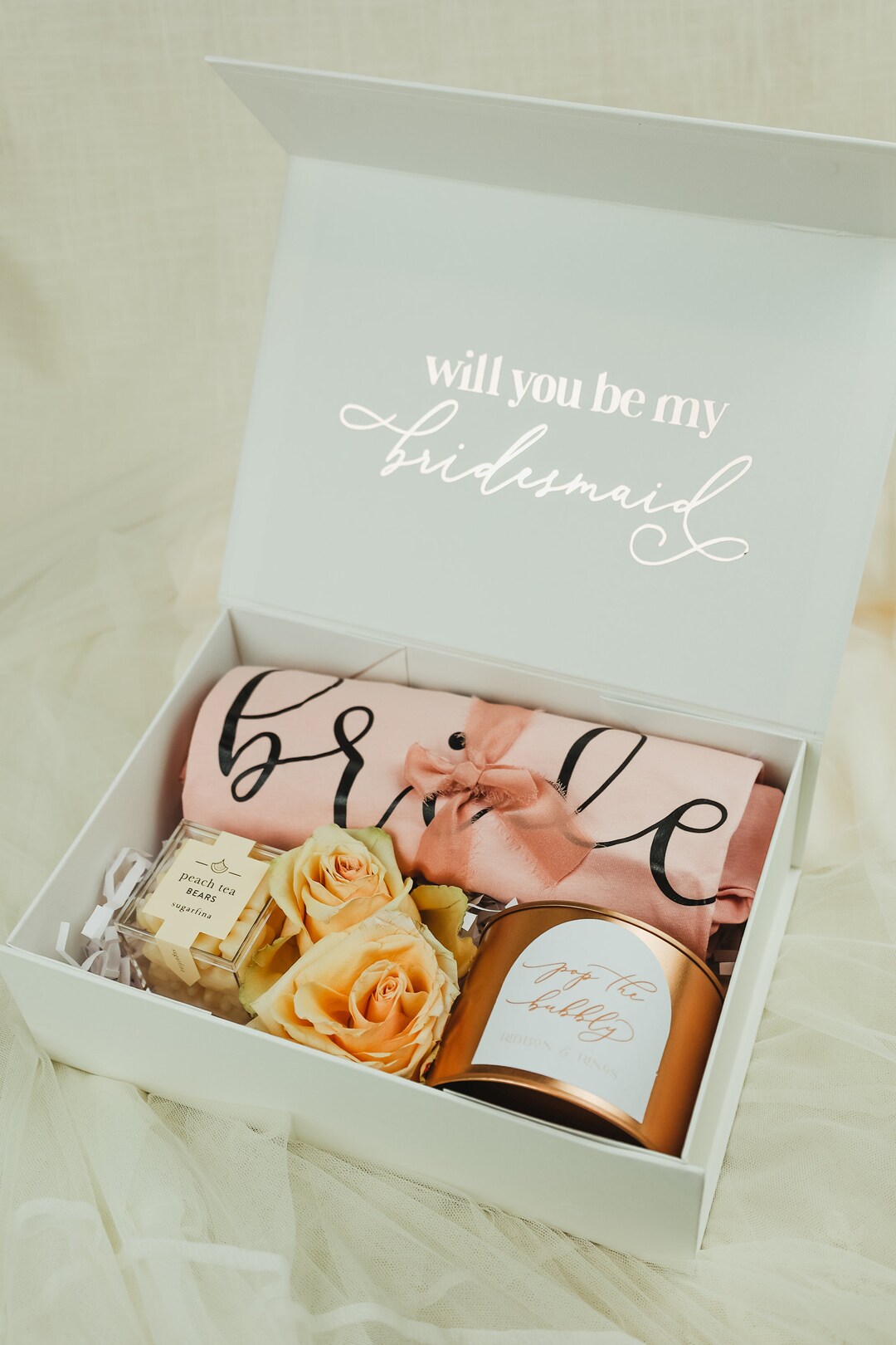 Will You Be My Bridesmaid, Bridesmaid Proposal, Personalized Gift Box ...