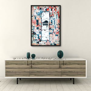 Central Park Manhattan Abstrakter Kunstdruck, Manhattan Art Print, Abstrakte Kartenkunst, Leinwand Kunstdruck, Digital Art Print, Central Park Art