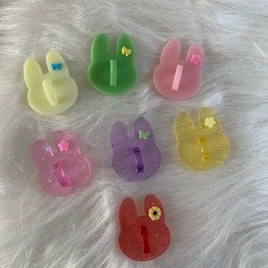 Bear or Bunny Resin Phone Charm Hooks