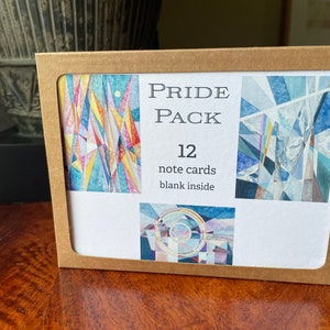 Ensemble de 12 cartes de notes : « Pack fierté », Blank Inside, With Envelopes for Pride Month, LGBTQ