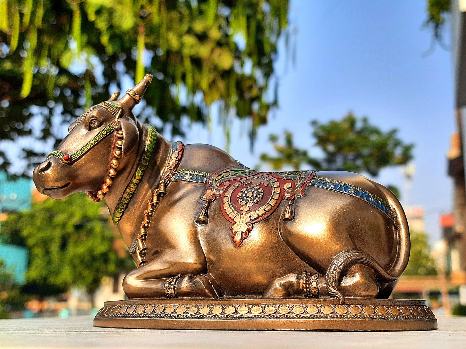 Nandi Statue, Nandi Bull, Nandi Sculpture, Gatekeeper of Shiva & Parvati, Sacred Bull, Nandi