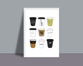 Coffee Illustration Etsy