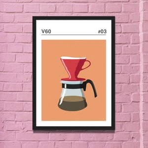 V60 print - Koffiezetapparaat Prints