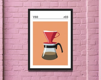 V60 print - Coffee Maker Prints
