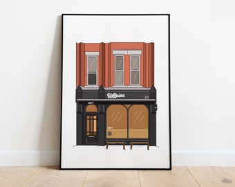 Poster Illustration Kaffeine - Soho West London