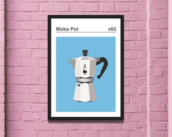 Moka Pot print - Coffee Maker Prints