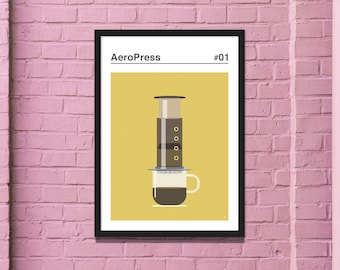 Aeropress print - Coffee Maker Prints
