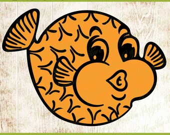 Download Puffer Fish Svg Etsy