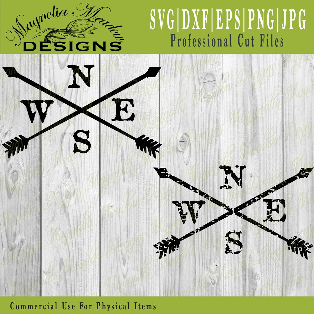 Weathervane SVG Weather Vane SVG North South SVG Arrows Etsy