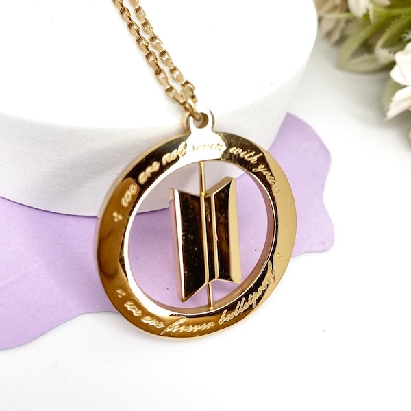 BTS Rotating Necklace Instock