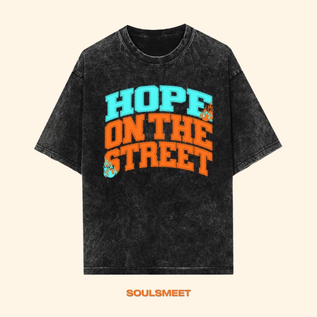 J-hope 'hope on the Street' Acid Wash Tour T-shirt - Etsy