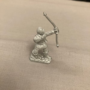 Pewter archer Miniature perfect for tabletop gaming
