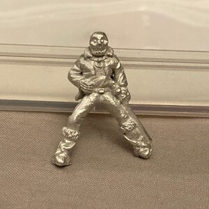 Pewter miniature undead horse rider