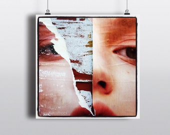 Abstract Color NYC Street Wall Art Gift, Graffiti Collage Photo, Trendy Urban Home Decor Print, Colorful Modern Minimalist Art Cool Gift