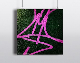 Abstract Color NYC Street Wall Art Gift, Graffiti Collage Photo, Trendy Urban Home Decor Print, Colorful Modern Minimalist Art Cool Gift