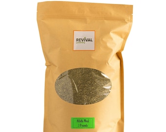 Alfalfa Meal - Natural Source of Plant Growth Hormones, 3 & 10 Pounds