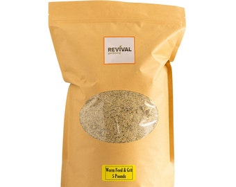 Worm Feed and Grit - Composting Worm Supplement, 2 & 5 Pounds