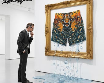 Luftblasen-Design Badehose