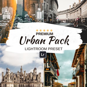 5 Urban CITY Presets, Lightroom Presets, Mobile Presets, Desktop Presets, Outdoor Preset, Urban, Neon, Night Life, Black,Instagram