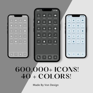 600000+ High Resolution iOS Icons Pack Mega Bundle | iPhone IOS 14/15 App Aesthetic | Free Custom Icons | IOS14/15 Phone Home Screen Widget
