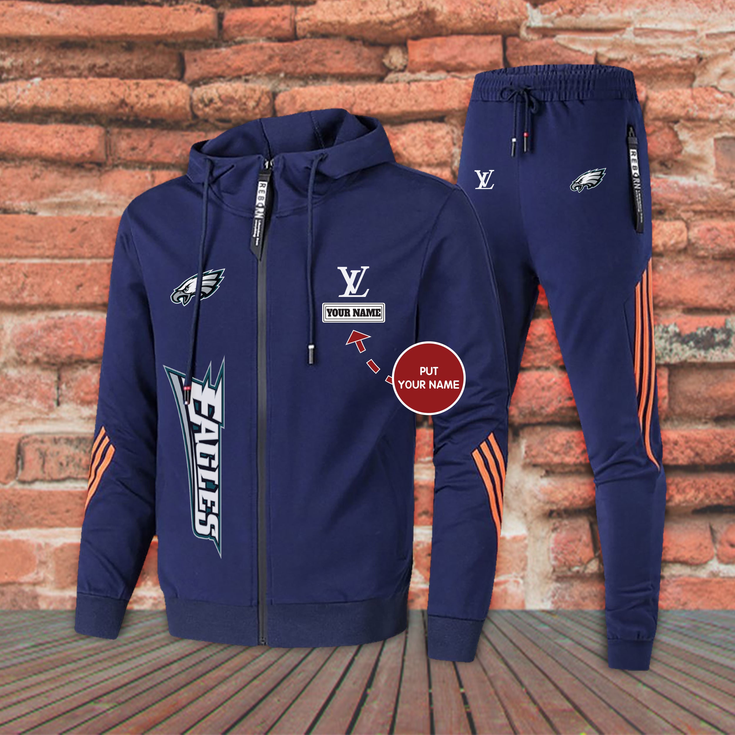 LV_DN015 Philadelphia Eagles Men Sets Spring Autumn Tracksuit  Etsy